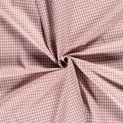 Baumwollpopeline garngefärbt Vichy Karo 5mm - antikpink
