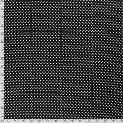 Baumwollpopeline Herzen 5mm - schwarz