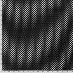Baumwollpopeline Herzen 5mm - schwarz