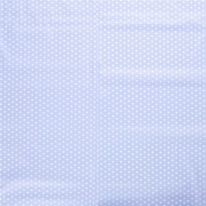 Baumwollpopeline Sterne 10mm - eisblau