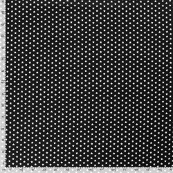 Baumwollpopeline Sterne 10mm - schwarz