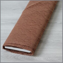 Mesh Spitze *Sophia* Blumen nelkenbraun