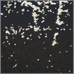 Paillettenstoff Wende-Effekt schwarz/gold