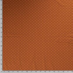 Baumwolljersey Glückspünktchen rost