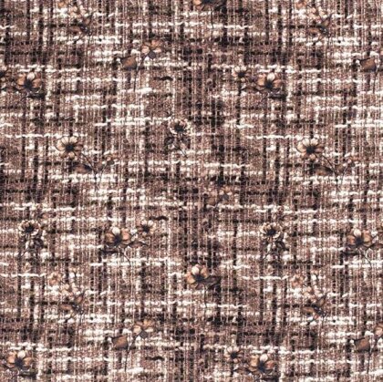 Viskose_Bengaline Kariert - dunkelbeige