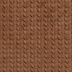 Kunstfell Flechtmuster - dunkelbeige