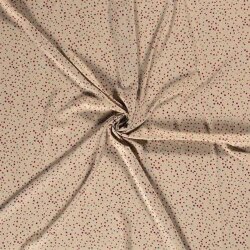 Chiffon Punkte beige