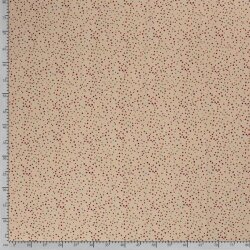 Chiffon Punkte beige