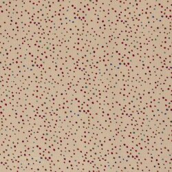 Chiffon Punkte beige