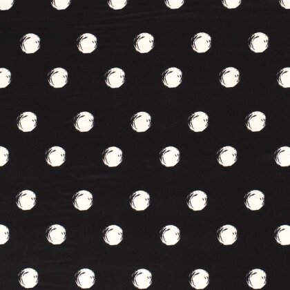 Chiffon große Punkte- creme