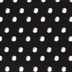 Chiffon große Punkte- creme