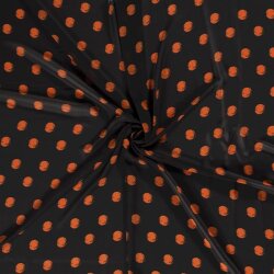 Chiffon große Punkte rostrot