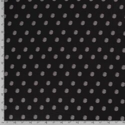 Chiffon große Punkte grau