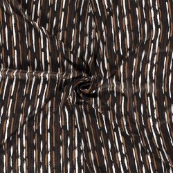 Chiffon Streifen schwarz