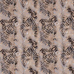 Chiffon abstrakte Muster - beige