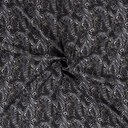 Chiffon abstrakte Muster - schwarz