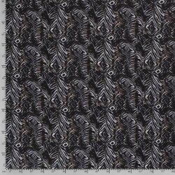 Chiffon abstrakte Muster - schwarz