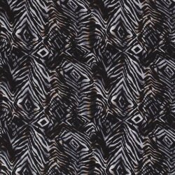 Chiffon abstrakte Muster - schwarz