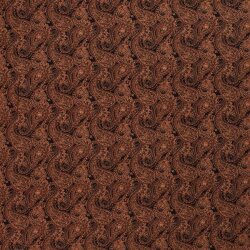 Viskosestoff Paisley rostrot