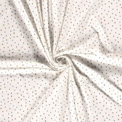 Baumwolljersey kleine Flecken- creme