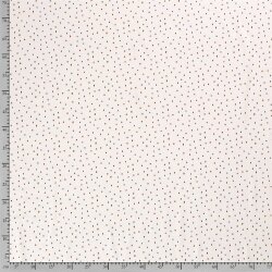 Baumwolljersey kleine Flecken- creme