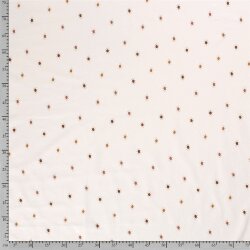 Baumwolljersey kleine Sonnen - creme