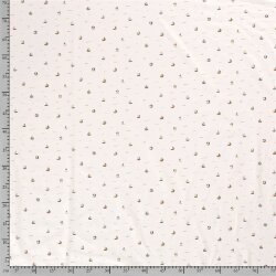 Baumwolljersey kleine Segelboote - creme