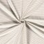 Baumwolljersey feine beige Streifen - creme