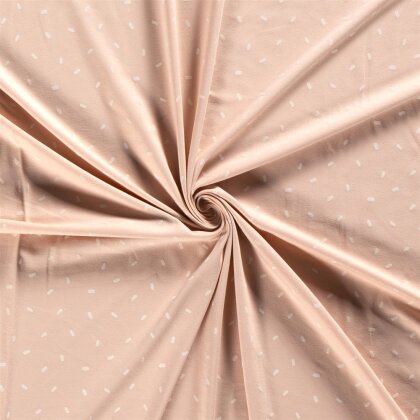 Baumwolljersey Konfetti soft rosa