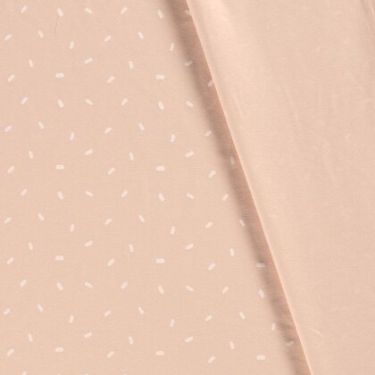Baumwolljersey Konfetti soft rosa