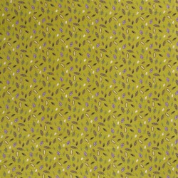 Musselin Blumen - grün