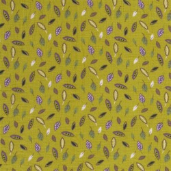 Musselin Blumen - grün