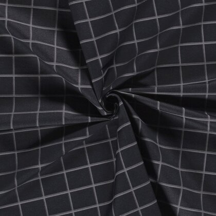 Bengaline Jacquard Kariert - dunkeljeansblau