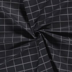 Bengaline Jacquard Kariert - dunkeljeansblau
