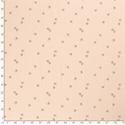 Baumwolljersey kleine Vögel soft rosa