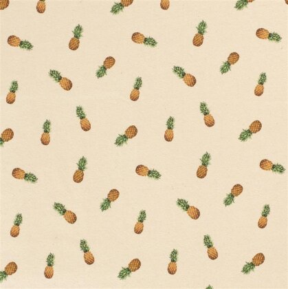 Baumwolljersey *BIO NATUREL* DIGi Ananas - creme
