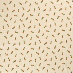 Baumwolljersey *BIO NATUREL* DIGi Ananas - creme