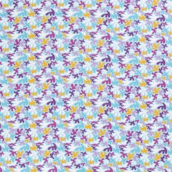 Baumwolljersey bunte Formen - hellblau