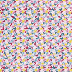 Baumwolljersey bunte Formen - hellrosa
