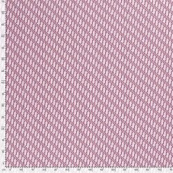 Baumwollpopeline Streifenkreise - rosa