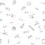 Baumwollpopeline Geometrie - weiss