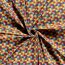 Baumwollpopeline buntes Puzzle - rot