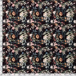 Funktionsjersey Sportswear Digital Blumenstrauss - schwarz