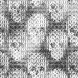 Softshell Digital gestrickte Totenköpfe - stahlgrau