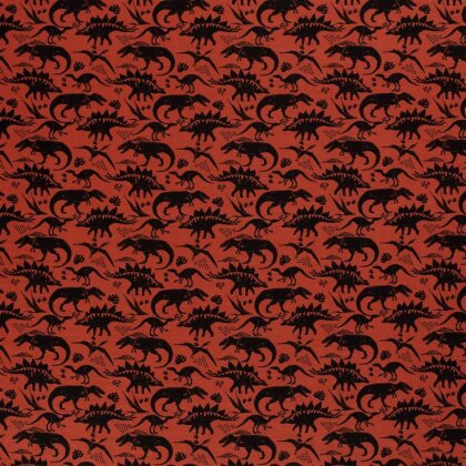 Alpenfleece Dinosaurier - dunkelorange
