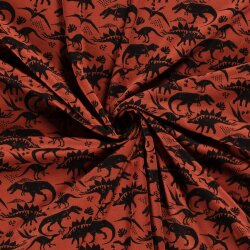 Alpenfleece Dinosaurier - dunkelorange