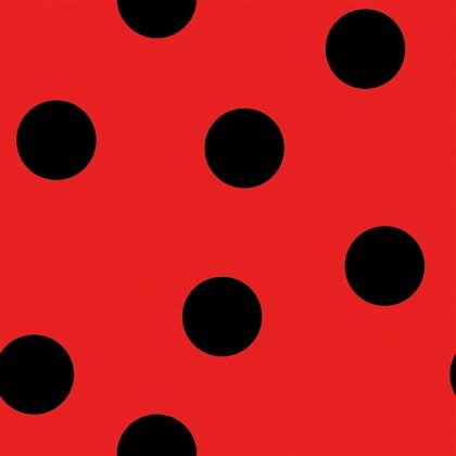 Modestoff Dekostoff wilde Dots - rot/schwarz