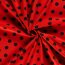 Modestoff Dekostoff wilde Dots - rot/schwarz