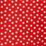 Modestoff Dekostoff wilde Dots - rot/weiss