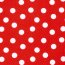 Modestoff Dekostoff wilde Dots - rot/weiss